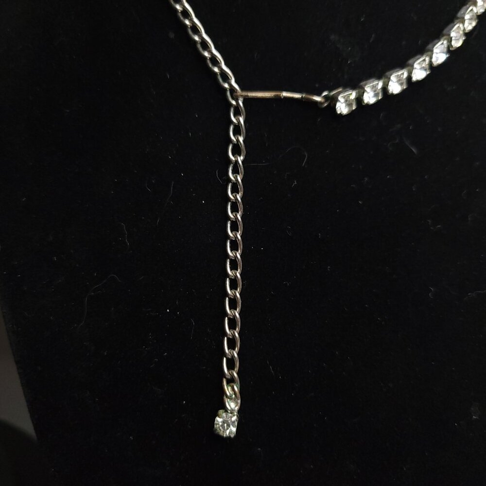 Vintage Rhinestone Necklace - Picture 2 of 4